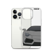 Load image into Gallery viewer, Gray Lamborghini Aventadoor - iPhone Case