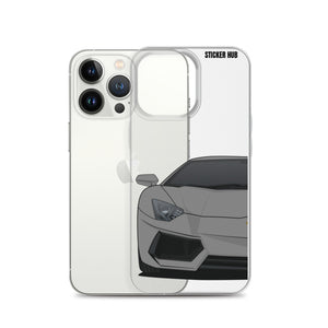 Gray Lamborghini Aventadoor - iPhone Case