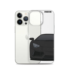 Black Lamborghini Aventadoor - iPhone Case