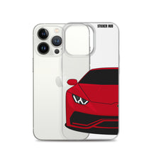 Load image into Gallery viewer, Red Lamborghini Huracan - iPhone Case