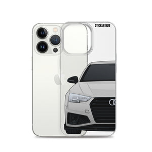 Silver B9 Audi S4 "Facelift" - iPhone Case