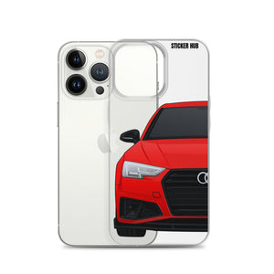 Red B9 Audi S4 "Facelift" - iPhone Case