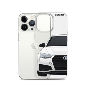 White B9 Audi S4 "Facelift" - iPhone Case