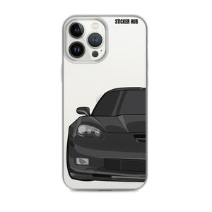 Black C6 Corvette Z06 - iPhone Case