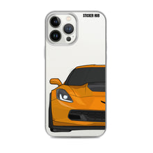 Load image into Gallery viewer, Sebring Orange C7 Corvette Z06 - iPhone Case