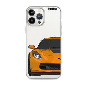 Sebring Orange C7 Corvette Z06 - iPhone Case