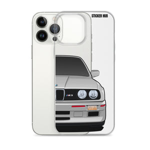 Silver BMW E30 - iPhone Case