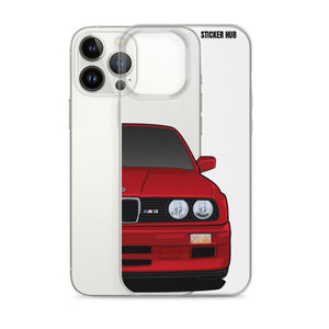 Dark Red BMW E30 - iPhone Case