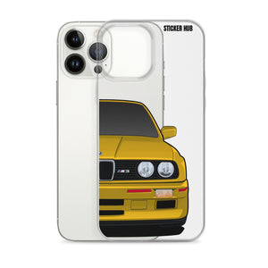 Yellow BMW E30 - iPhone Case