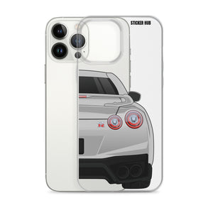 Silver R35 Nissan GTR - iPhone Case