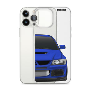 Blue Mitsubishi Evo - iPhone Case