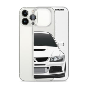 White Mitsubishi Evo - iPhone Case