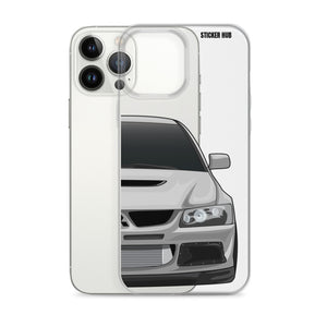 Silver Mitsubishi Evo - iPhone Case