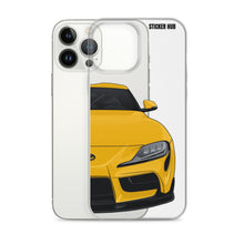 Load image into Gallery viewer, Yellow MKV Toyota Supra - iPhone Case