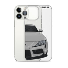 Load image into Gallery viewer, Silver MKV Toyota Supra - iPhone Case