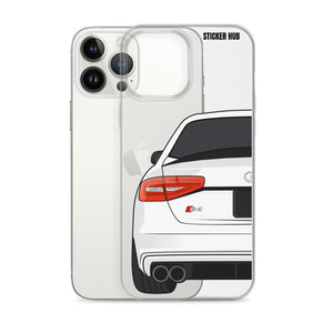 White B8.5 Audi S4 - iPhone Case