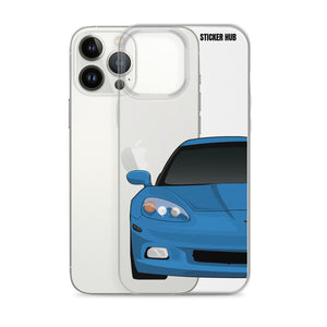 Jet Stream Blue C6 Corvette - iPhone Case