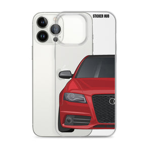 Brilliant Red B8 Audi S4 - iPhone Case