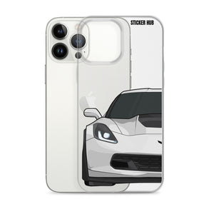 White C7 Corvette Z06 - iPhone Case