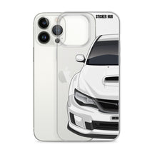 Load image into Gallery viewer, White 09-14 Subaru WRX STI - iPhone Case