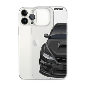 Black 09-14 Subaru WRX STI - iPhone Case