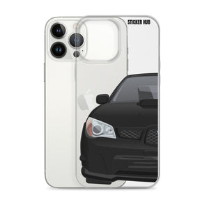 Black 06-07 Subaru WRX STI - iPhone Case