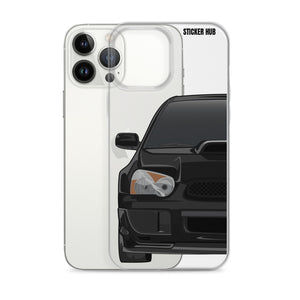 Black 03-05 Subaru WRX STI - iPhone Case