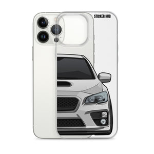 Silver 15-17 Subaru WRX STI - iPhone Case