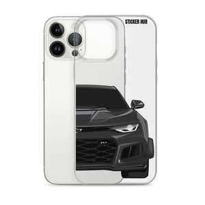 Black 6th Gen Camaro ZL1 1LE - iPhone Case