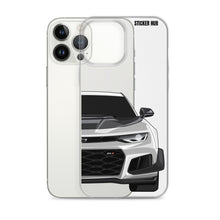 Load image into Gallery viewer, Silver 6th Gen Camaro ZL1 1LE - iPhone Case