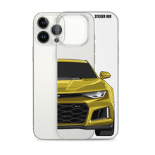 Load image into Gallery viewer, Yellow 6th Gen Camaro ZL1 - iPhone Case