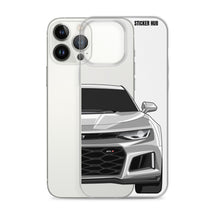 Load image into Gallery viewer, Silver 6th Gen Camaro ZL1 - iPhone Case