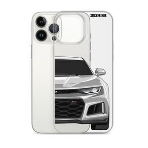 Silver 6th Gen Camaro ZL1 - iPhone Case