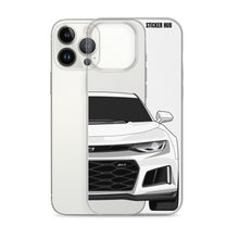 Load image into Gallery viewer, White 6th Gen Camaro ZL1 - iPhone Case