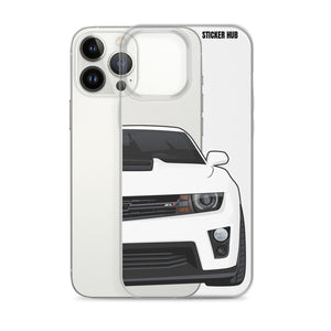 White 5th Gen Camaro ZL1 - iPhone Case