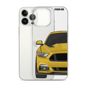 Yellow 15-17 Mustang 5.0 - iPhone Case