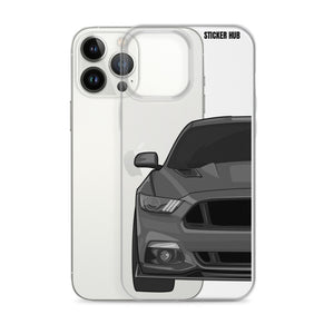 Gray 15-17 Mustang 5.0 - iPhone Case