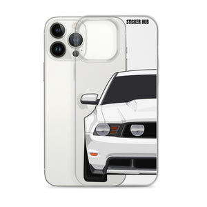 White 11-12 Mustang 5.0 - iPhone Case