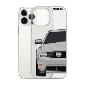 Silver 11-12 Mustang 5.0 - iPhone Case