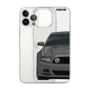 Gray 13-14 Mustang 5.0 - iPhone Case