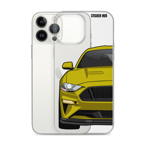 Yellow 18-21 Mustang 5.0 - iPhone Case