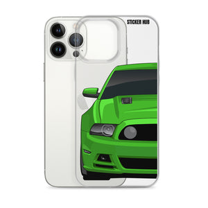 Green 13-14 Mustang 5.0 - iPhone Case