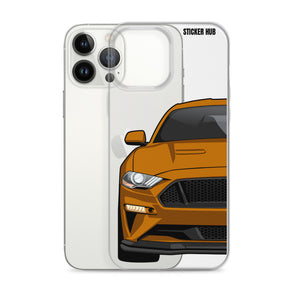 Orange 18-21 Mustang 5.0 - iPhone Case