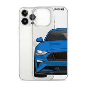 Blue 18-21 Mustang 5.0 - iPhone Case