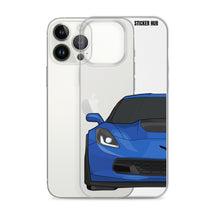 Load image into Gallery viewer, Laguna Blue C7 Corvette Z06 - iPhone Case