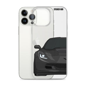 Black C7 Corvette Z06 - iPhone Case