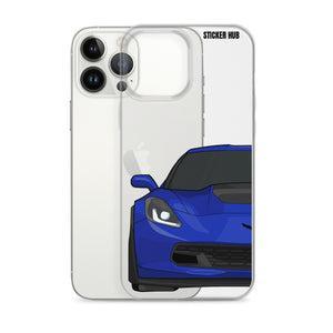 Admiral Blue C7 Corvette Z06 - iPhone Case