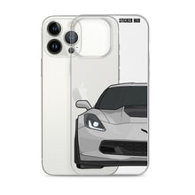 Load image into Gallery viewer, Silver C7 Corvette Z06 - iPhone Case