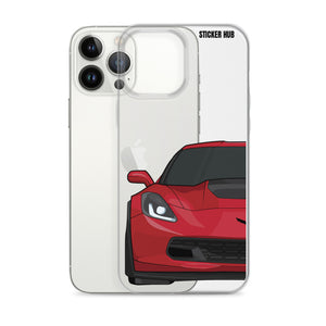 Torch Red C7 Corvette Z06 - iPhone Case