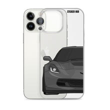 Load image into Gallery viewer, Gray C7 Corvette Z06 - iPhone Case